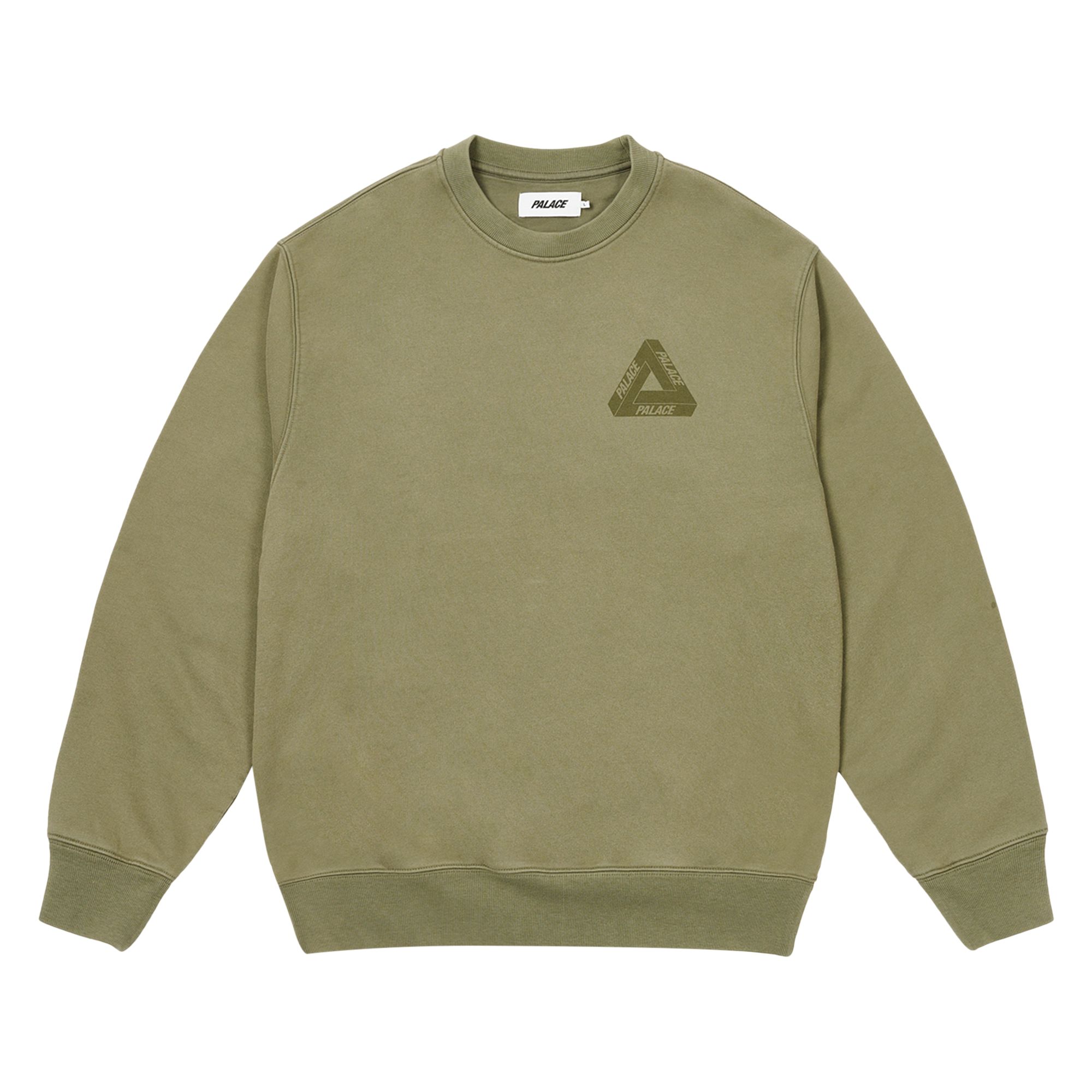 Palace Spray Tri-Ferg Crew 'The Deep Green' | Men's Size M