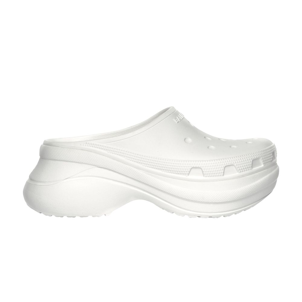 Pre-owned Balenciaga Crocs X Wmns Pool Slide Sandal 'white' | Women's Size 41