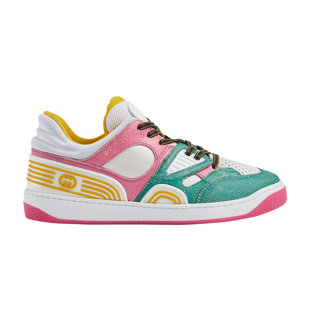 Gucci Wmns Basket 'White Pink Green' | Women's Size 5
