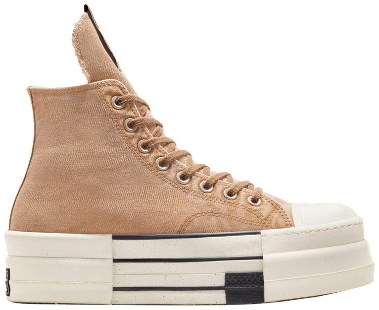 Buy Rick Owens x DRKSHDW DBL DRKSTAR Chuck 70 High Washed Canvas Pack Blonde A06756C GOAT