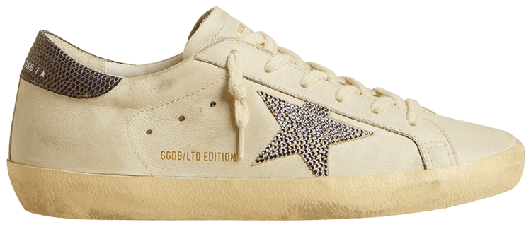 Golden Goose Wmns Superstar LTD White Blue Lizard