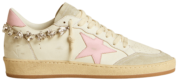 Golden Goose Wmns Ball Star White Crystal Chain