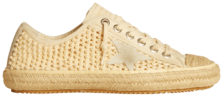 Buy Golden Goose Wmns V-Star 'Milk White Pearls' - GWF00129