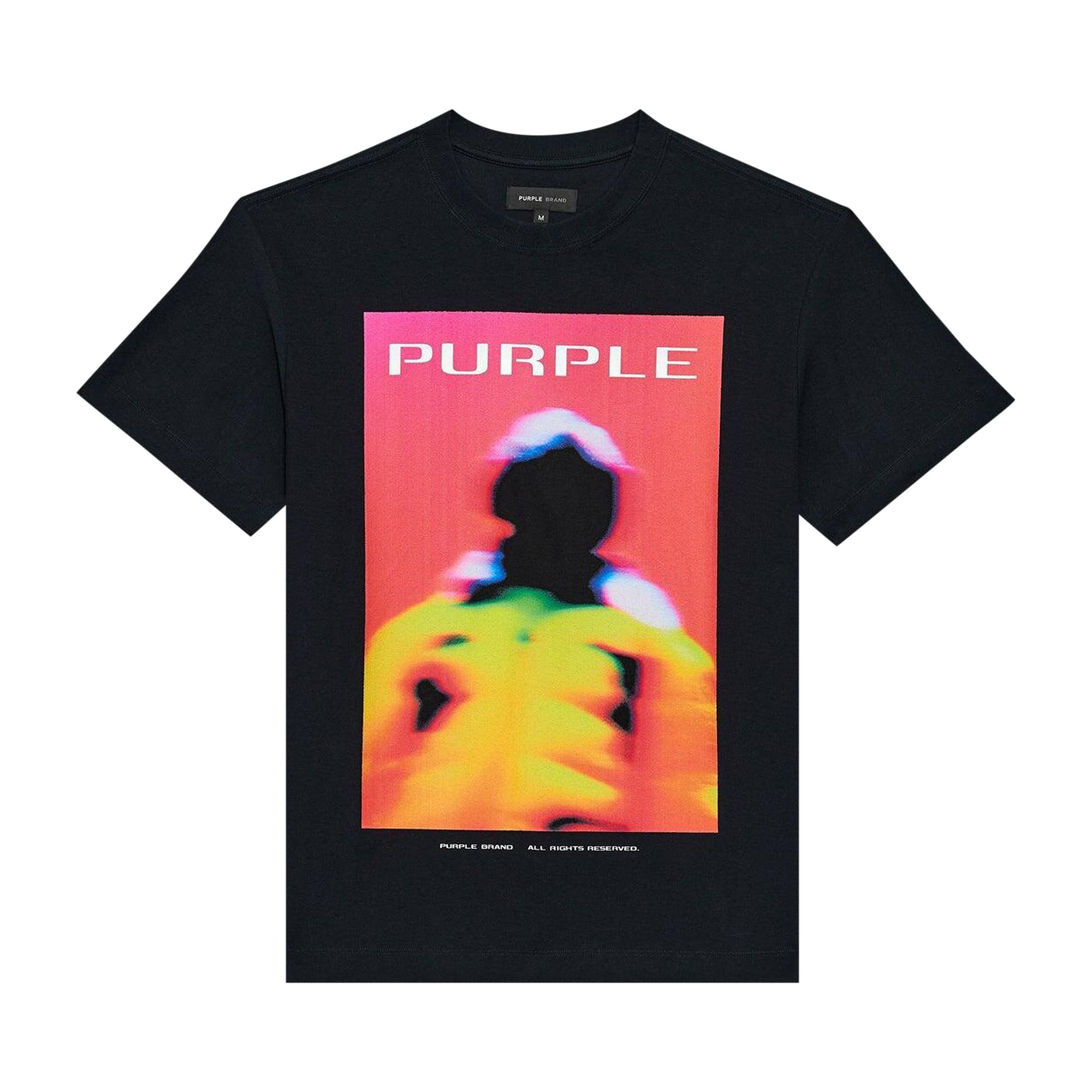 Pre-owned Purple Brand Textured Jersey T-shirt 'black' | Men's Size Xxl
