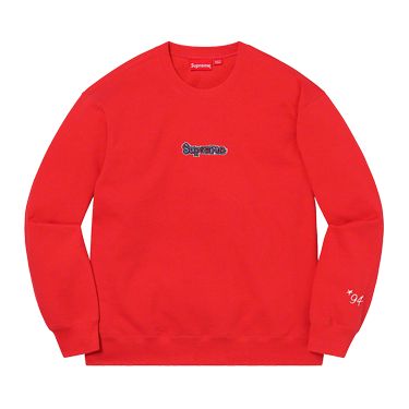 Supreme Gonz Logo Crewneck 'Washed Red' | Men's Size 2XL