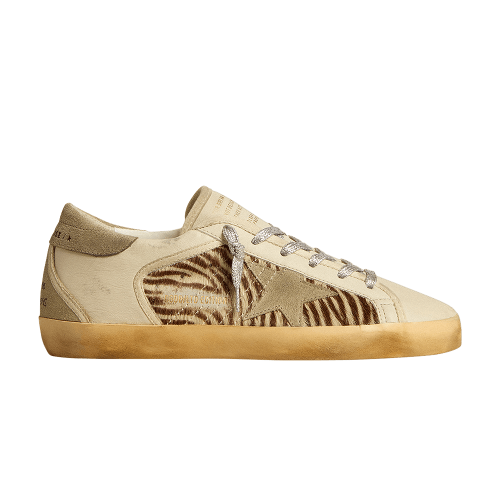 golden goose zebra print superstar sneakers