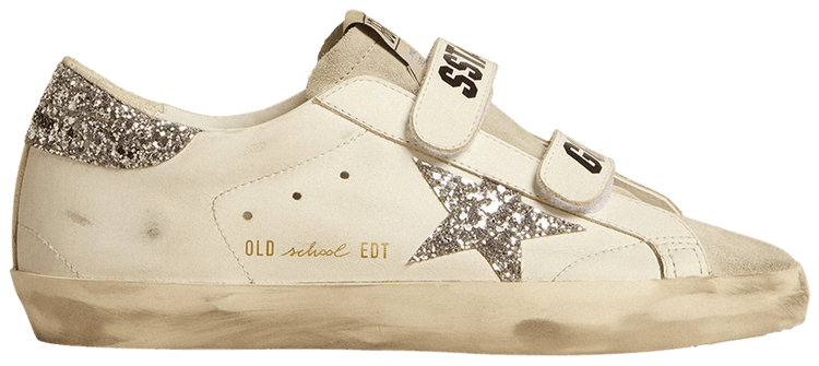 Buy Golden Goose Wmns Old School White Silver Glitter GWF00111 F005122 10273 GOAT CA