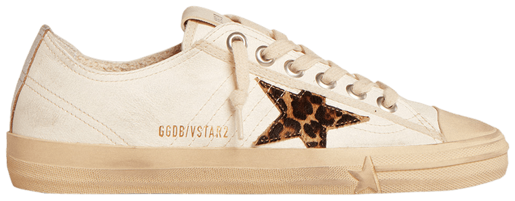 Golden Goose Wmns V Star LTD Beige Brown Leopard