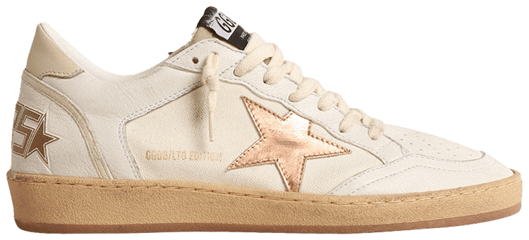 Golden Goose Wmns Ball Star LTD Milk White Bronze Metallic