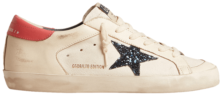 Buy Golden Goose Wmns Superstar LTD White Blue Red Glitter GWF00476 F005945 10317 GOAT CA