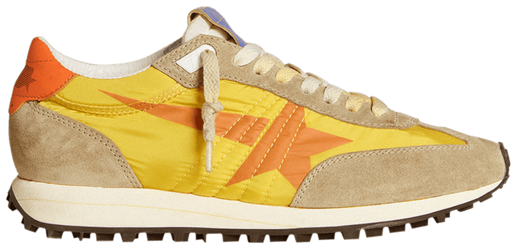 Size 5.0 Golden Goose Wmns Marathon Grey Yellow Orange