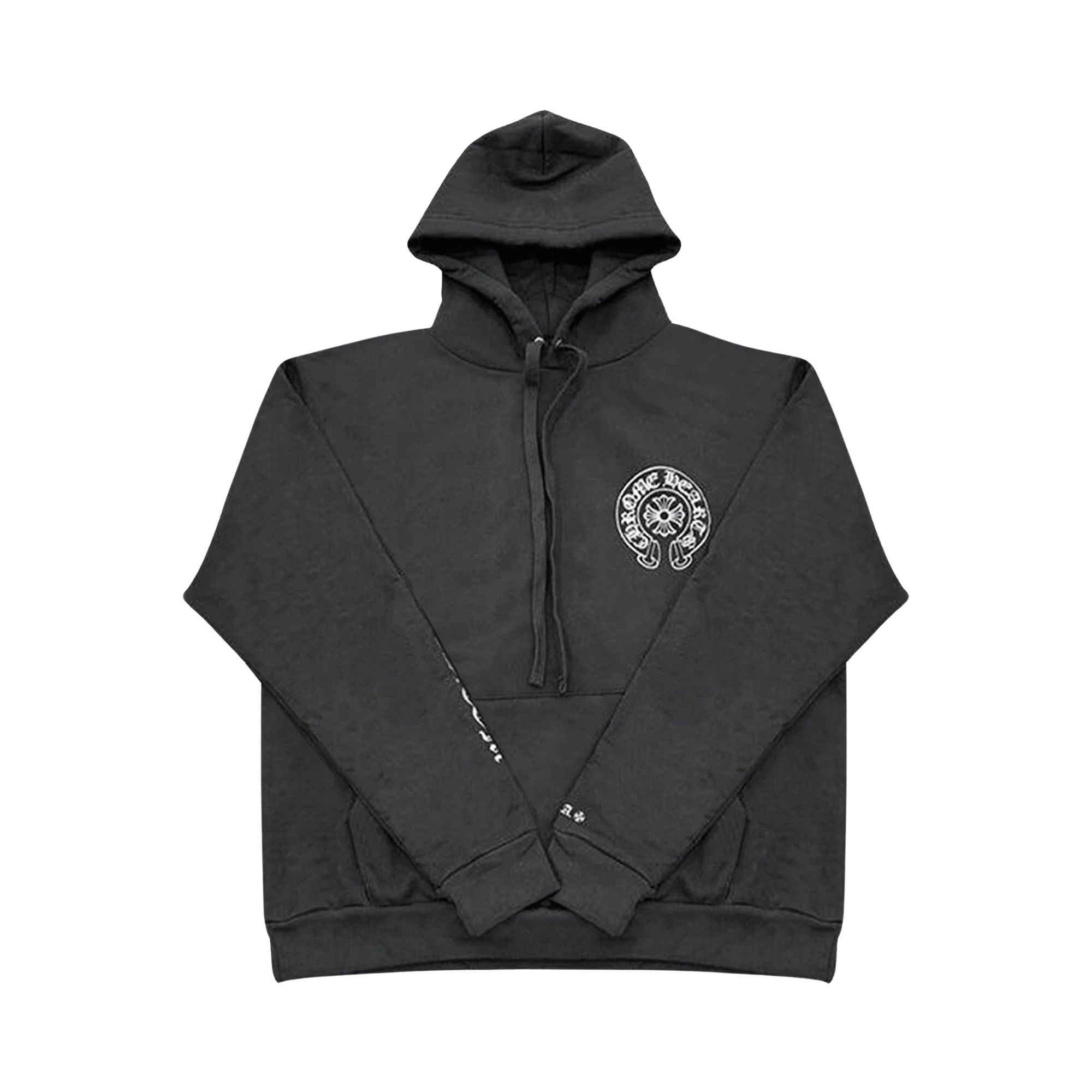 Chrome Hearts Silver Glitter Hoodie 'Black' | Men's Size S