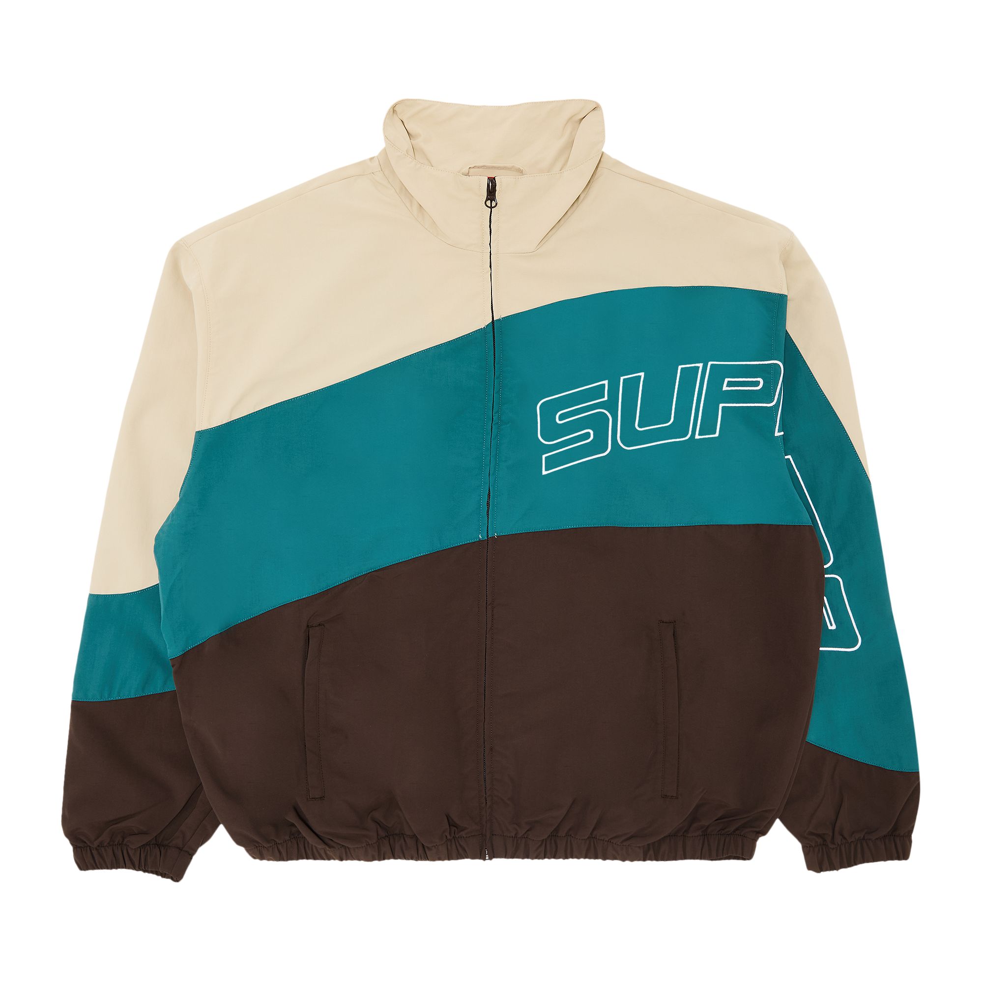 Pre-owned Supreme Curve Track Jacket 'brown'