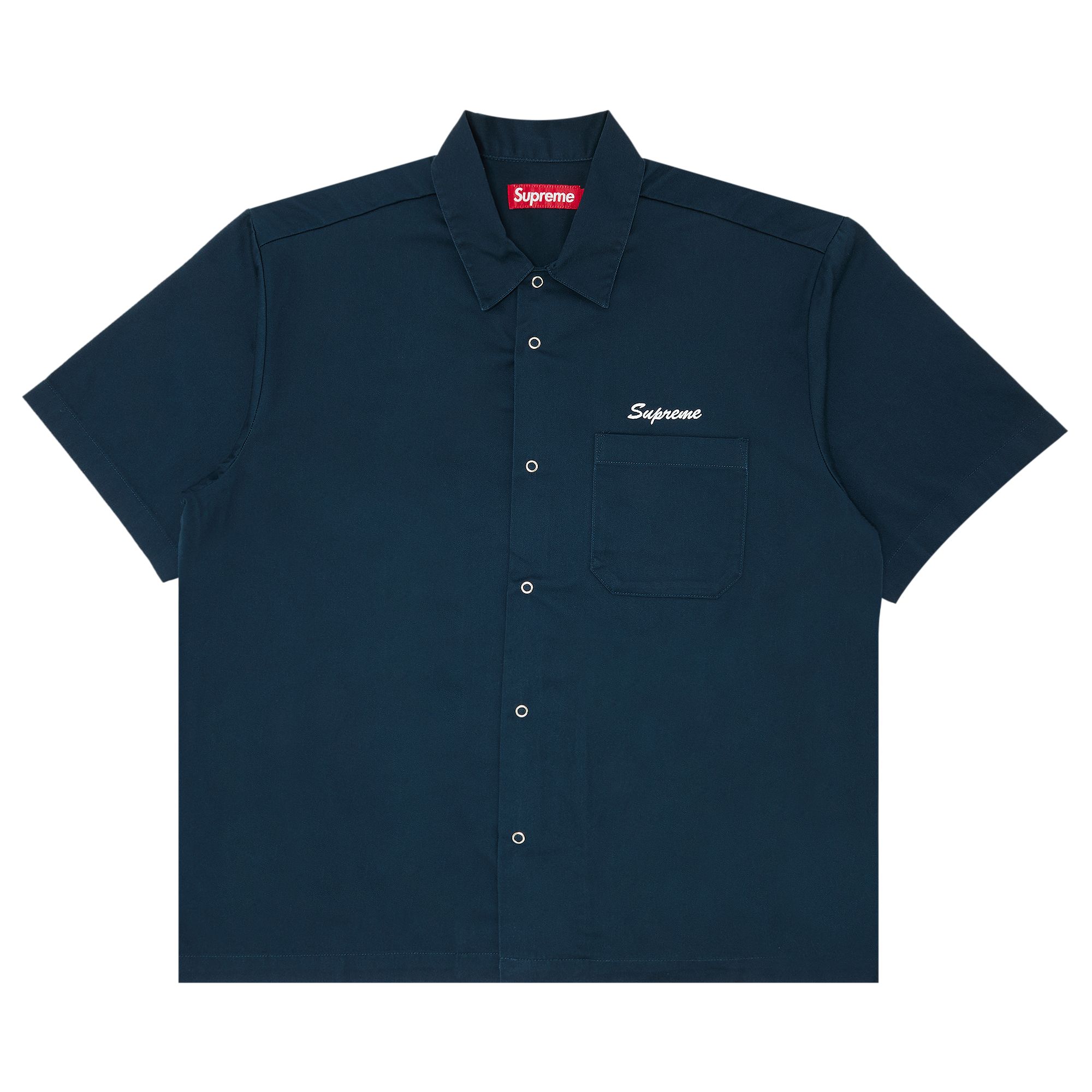 SUPREME SUPREME MARGARET KEANE TEARDROP SHORT-SLEEVE WORK SHIRT 'LIGHT NAVY'