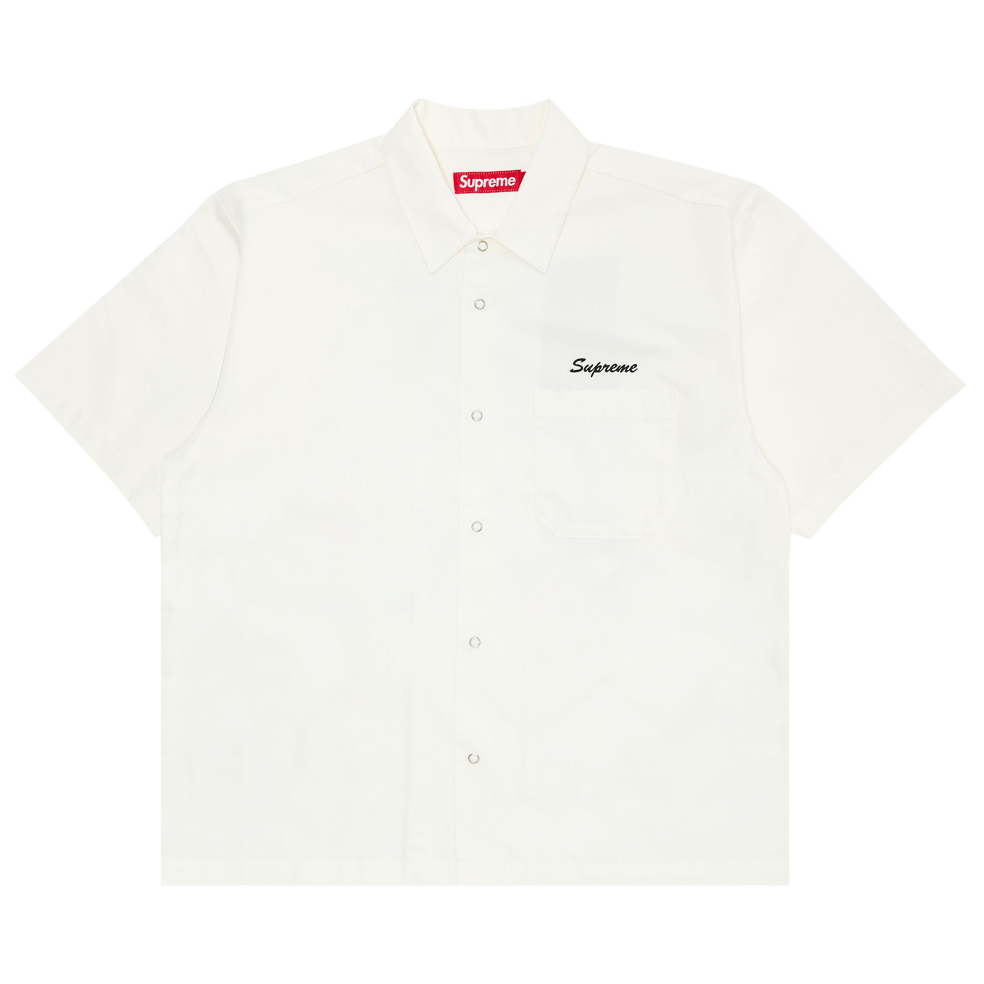 Supreme Margaret Keane Teardrop Short-Sleeve Work Shirt 'White' | Men's Size XL