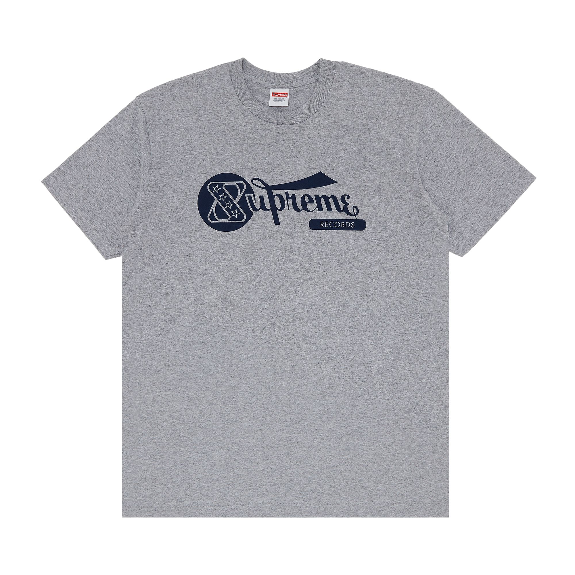 SUPREME SUPREME RECORDS TEE 'HEATHER GREY'