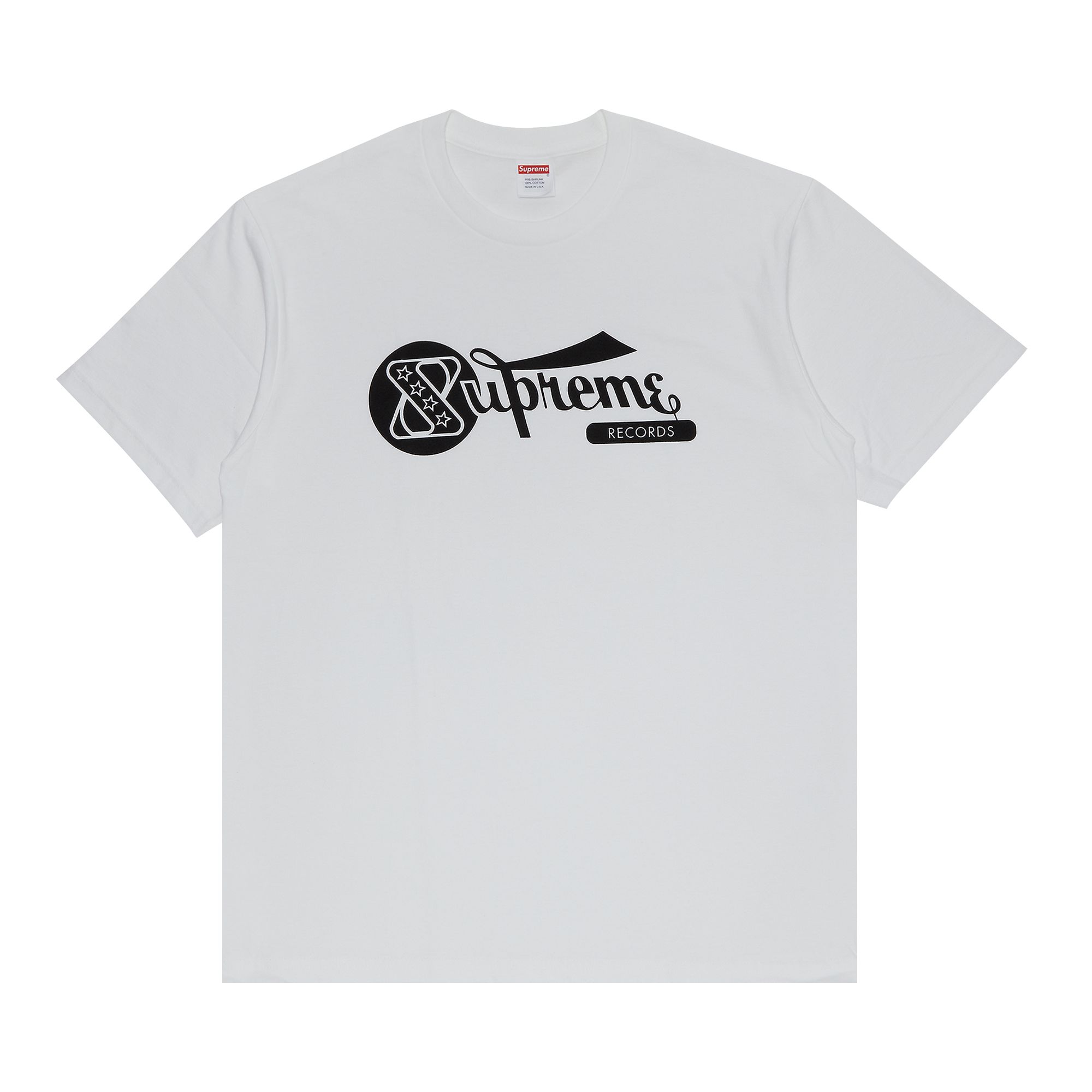 Supreme Records Tee 'White' | Men's Size 2XL