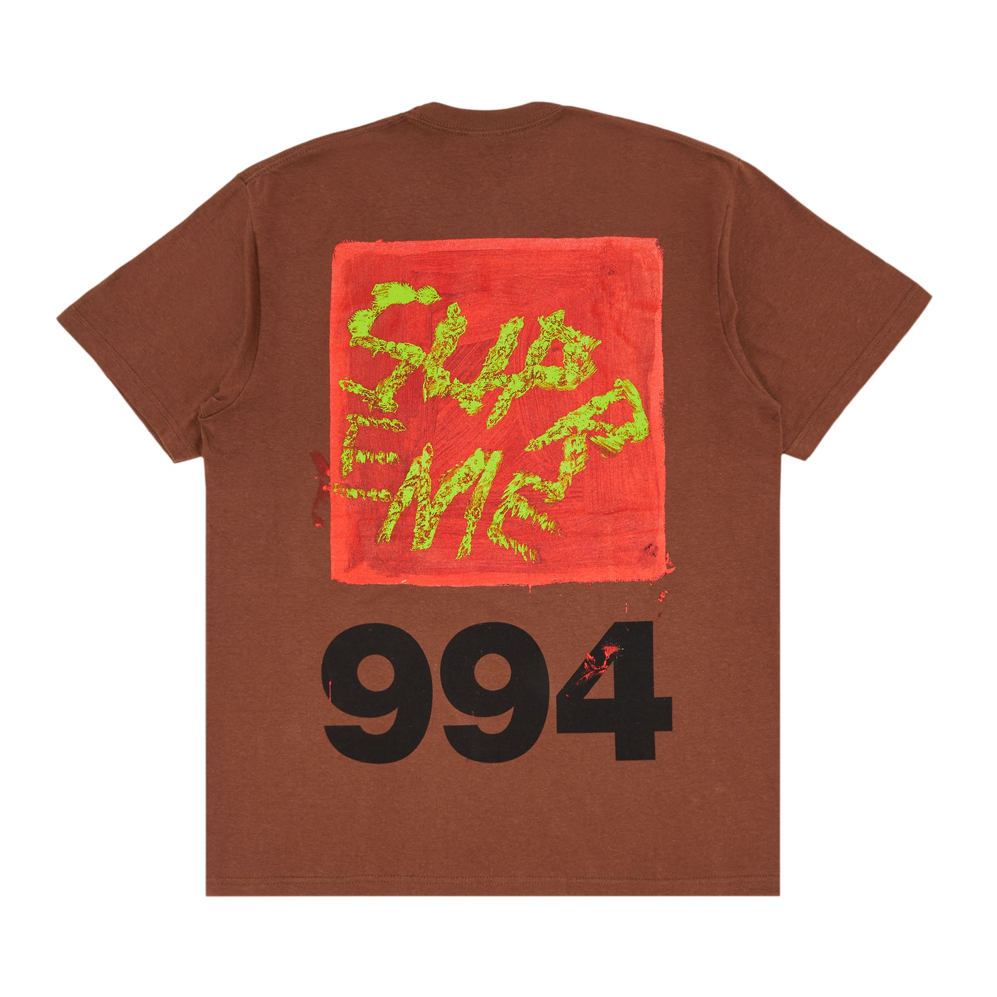 SUPREME SUPREME PAINT TEE 'BROWN'
