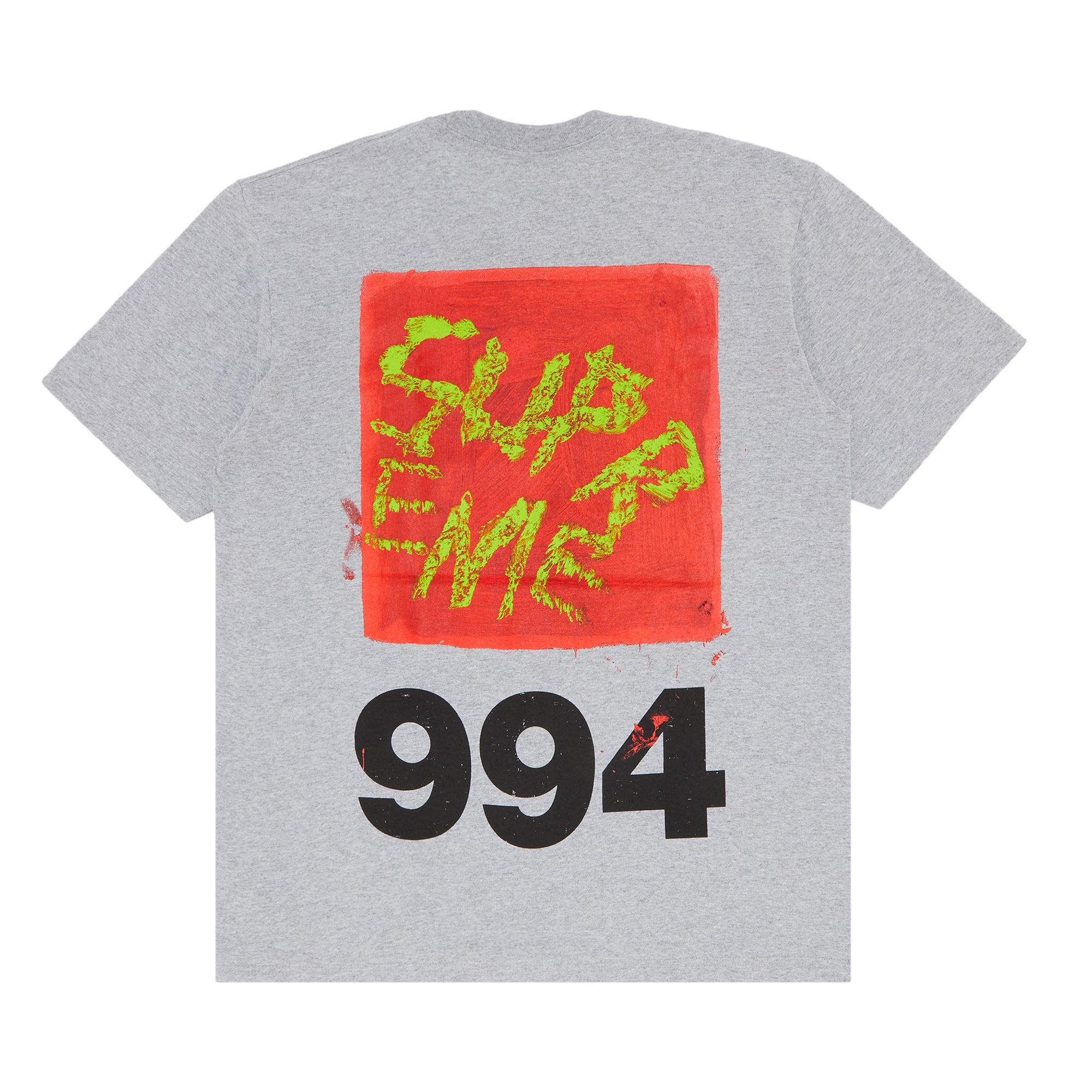 SUPREME SUPREME PAINT TEE 'HEATHER GREY'