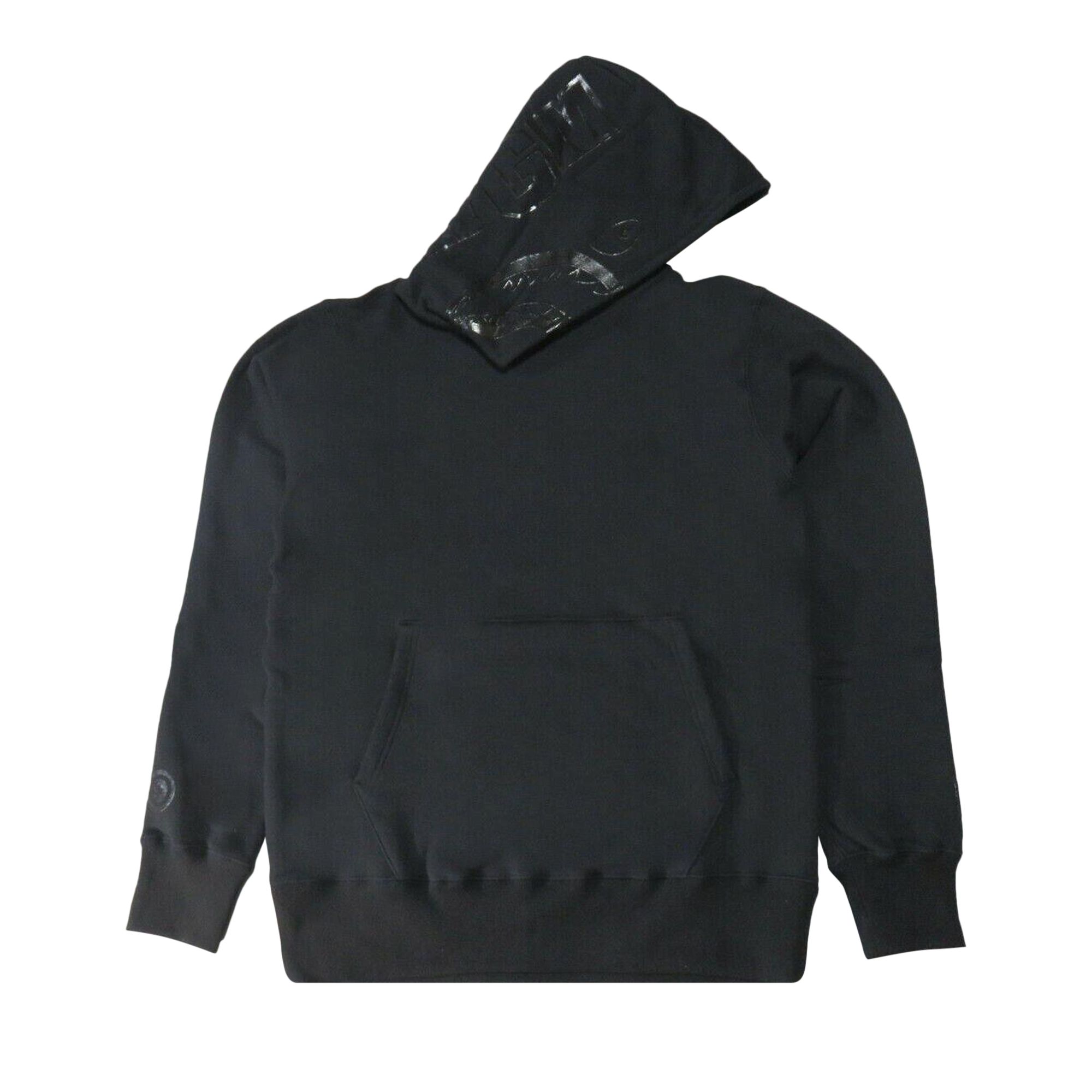 Pre-owned Bape X Comme Des Garçons Black Market Shark Pullover Hoodie 'black' | Men's Size M
