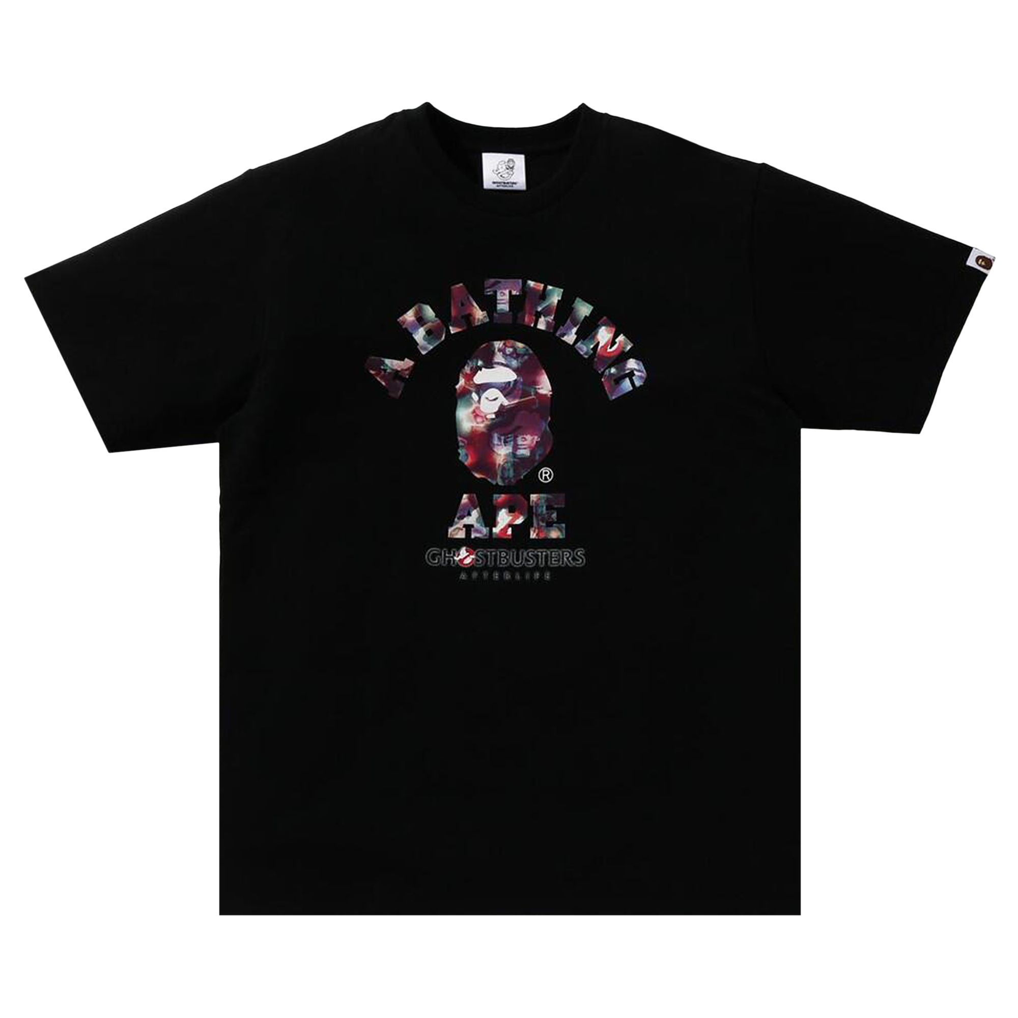 Pre-owned Bape X Ghostbusters Camo College Tee 'black' | Men's Size S