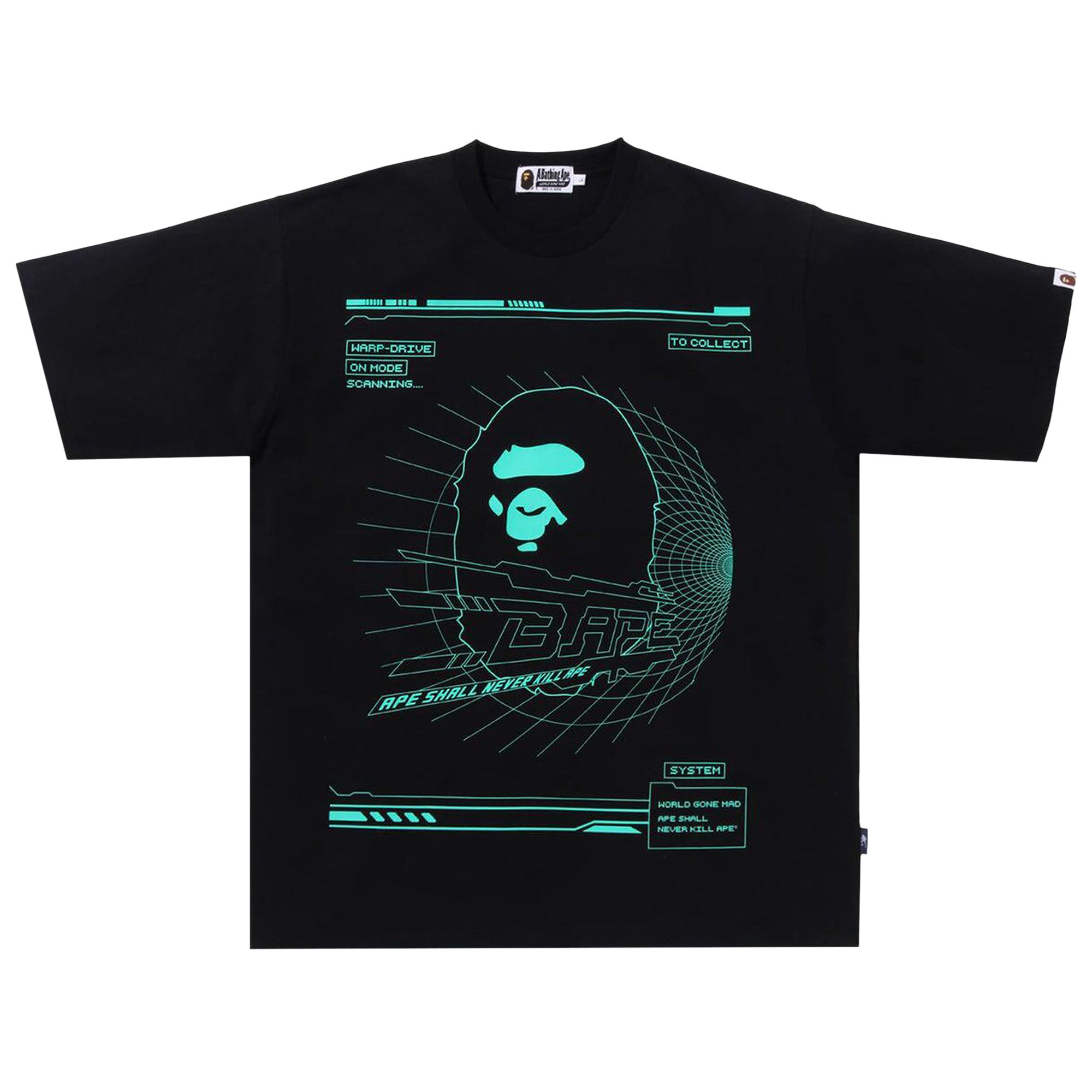 Pre-owned Bape Bathing Ape Relaxed Fit Tee 'black' | Men's Size Xxl