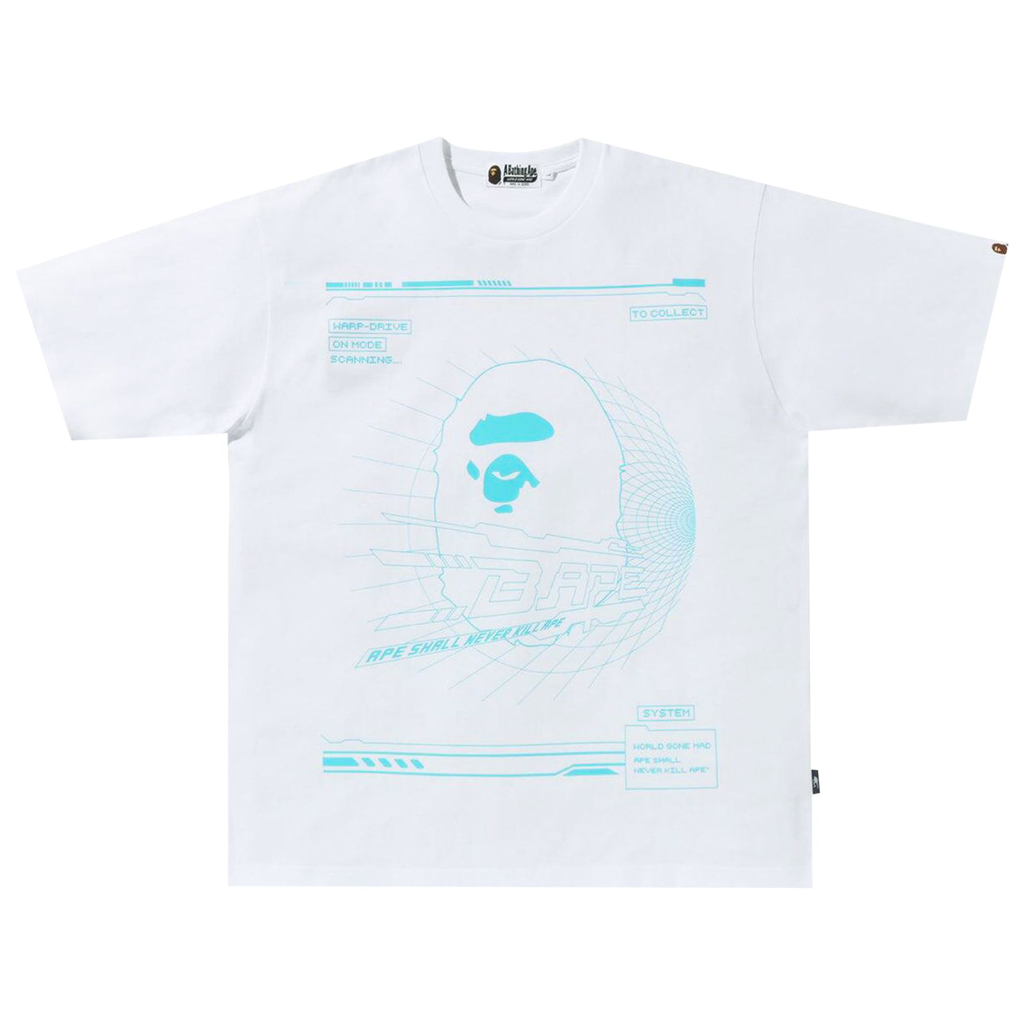 Pre-owned Bape Bathing Ape Relaxed Fit Tee 'white' | Men's Size Xxl