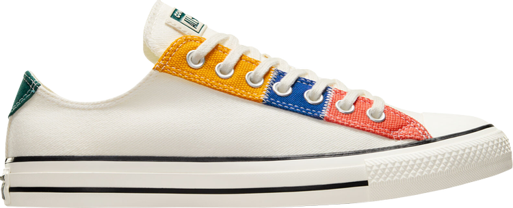 Chuck Taylor All Star Low Patchwork   Egret Yellow Blue