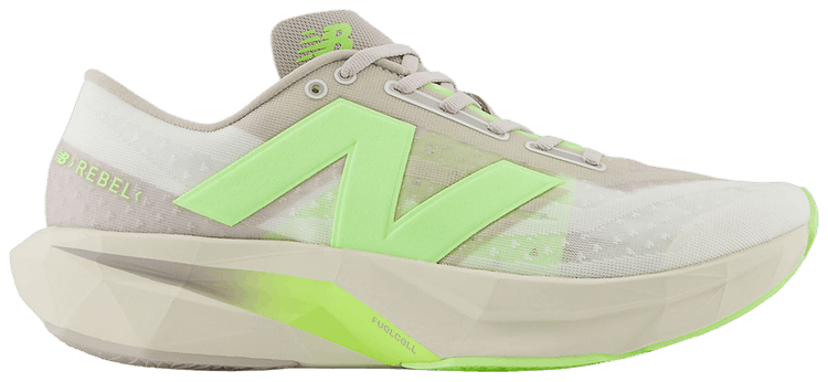 New Balance FuelCell Rebel v4 Moonrock Bleached Lime Glo