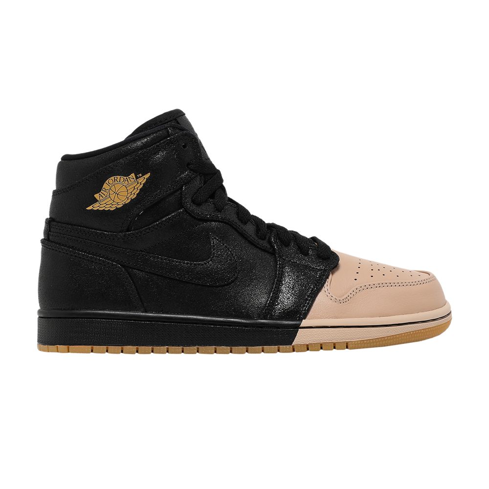 Wmns Air Jordan 1 Retro High Premium 'Dipped Toe - Black' | Red | Women's Size 7