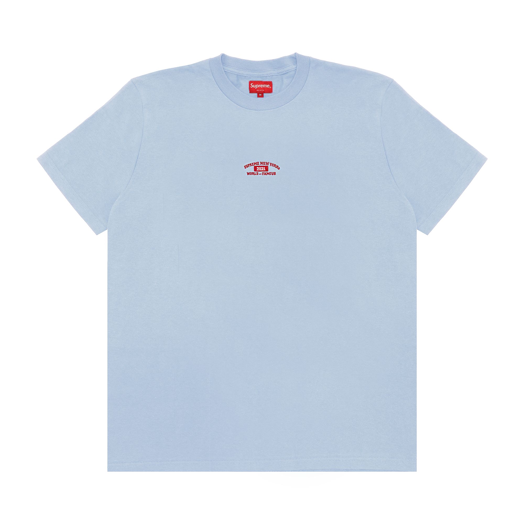 Supreme World Famous Short-Sleeve Top 'Light Slate' | Blue | Men's Size S