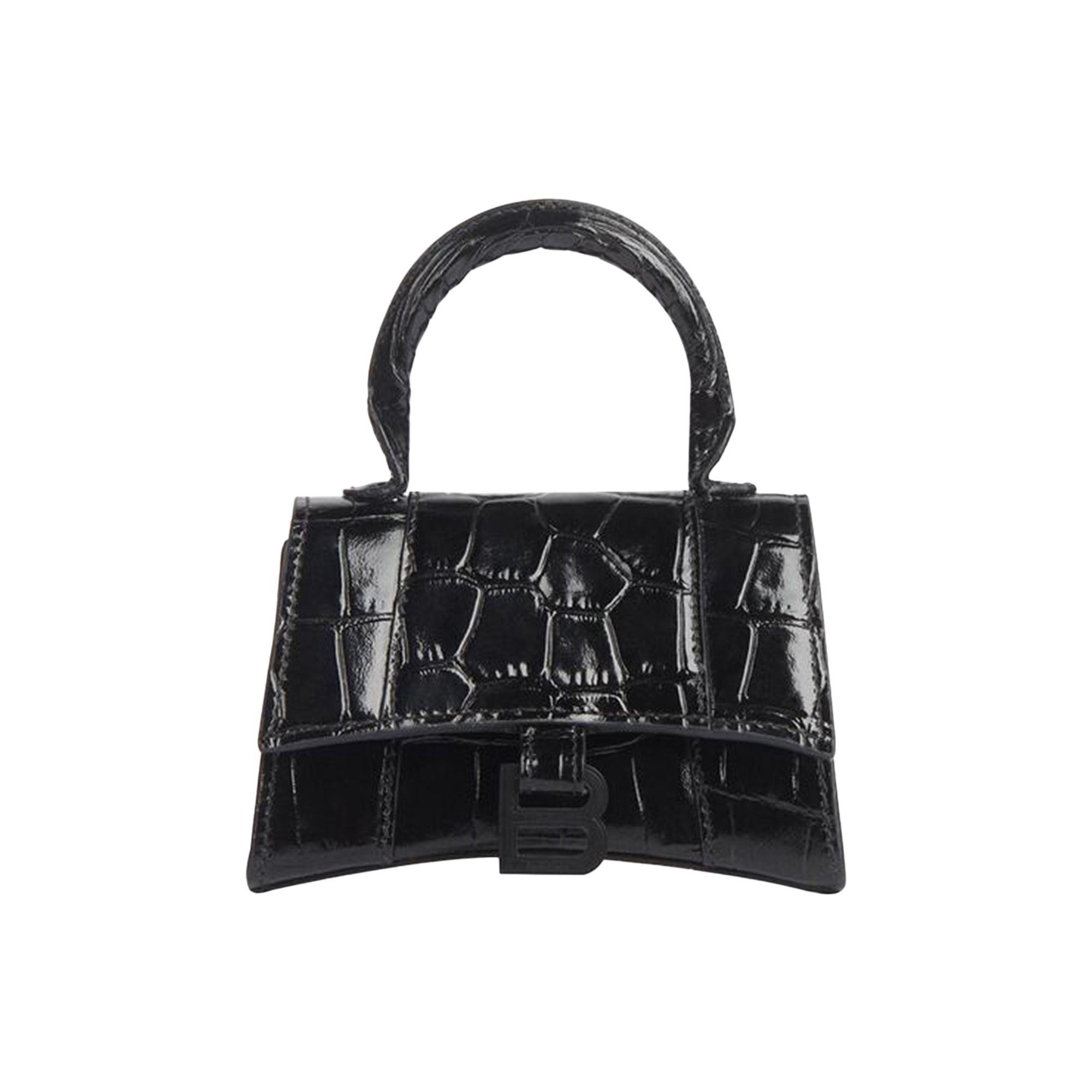 Pre-owned Balenciaga Hourglass Mini Top Handle 'black'