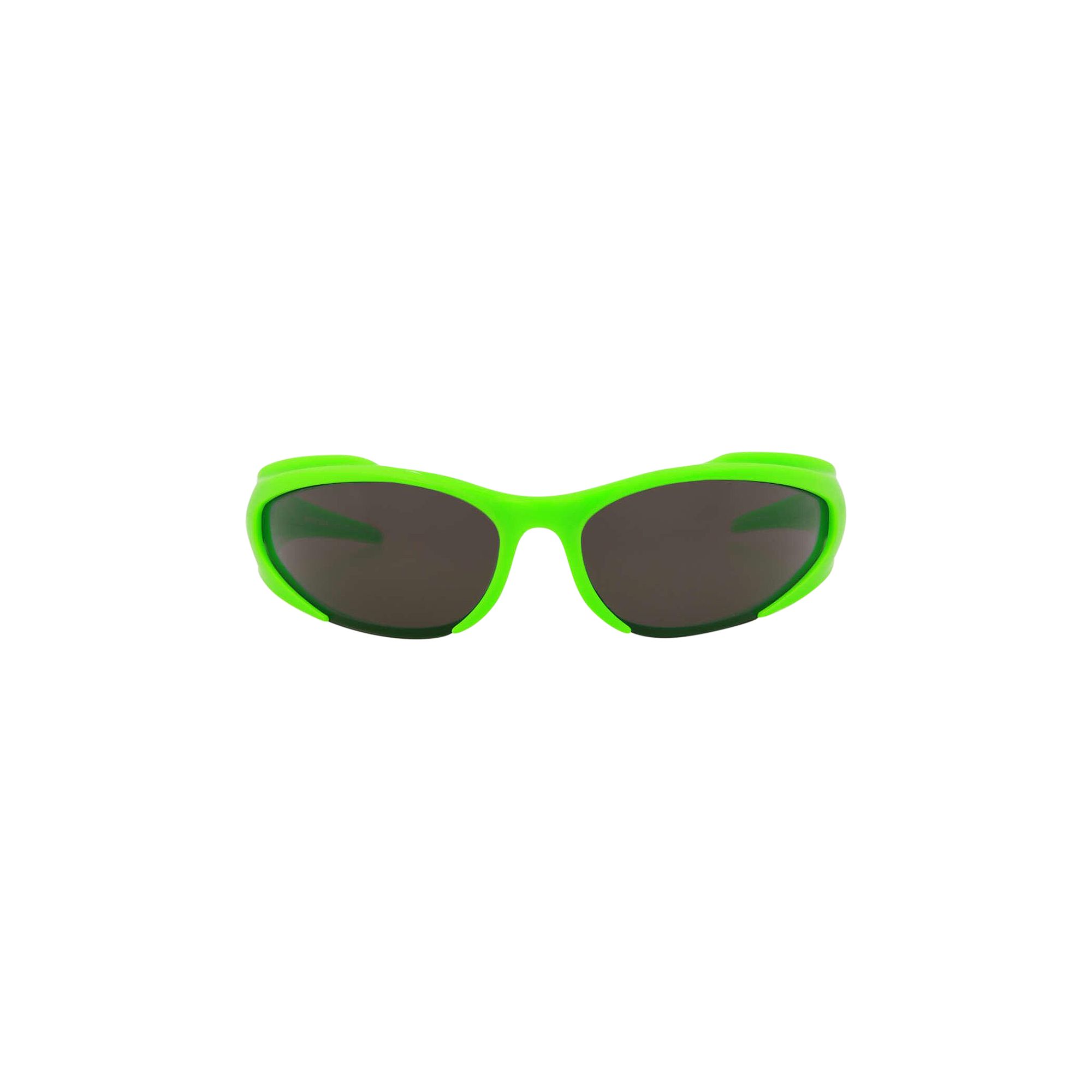 Pre-owned Balenciaga Reverse Xpander Rectangle Sunglasses 'green' | Men's Size Onesize