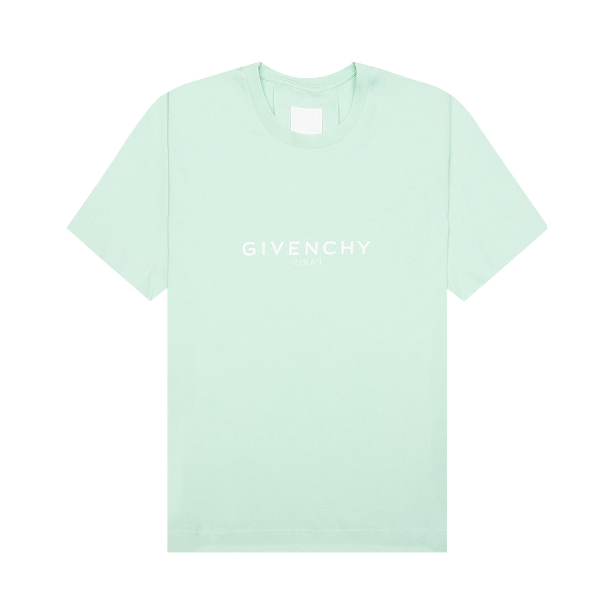 Givenchy Slim Fit Reverse Print T-Shirt 'Aqua Green' | Blue | Men's Size S