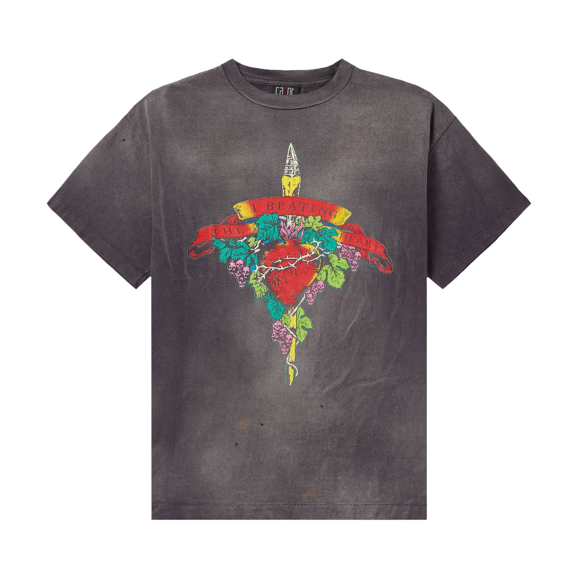 Pre-owned Saint Mxxxxxx Beating Tee 'black'