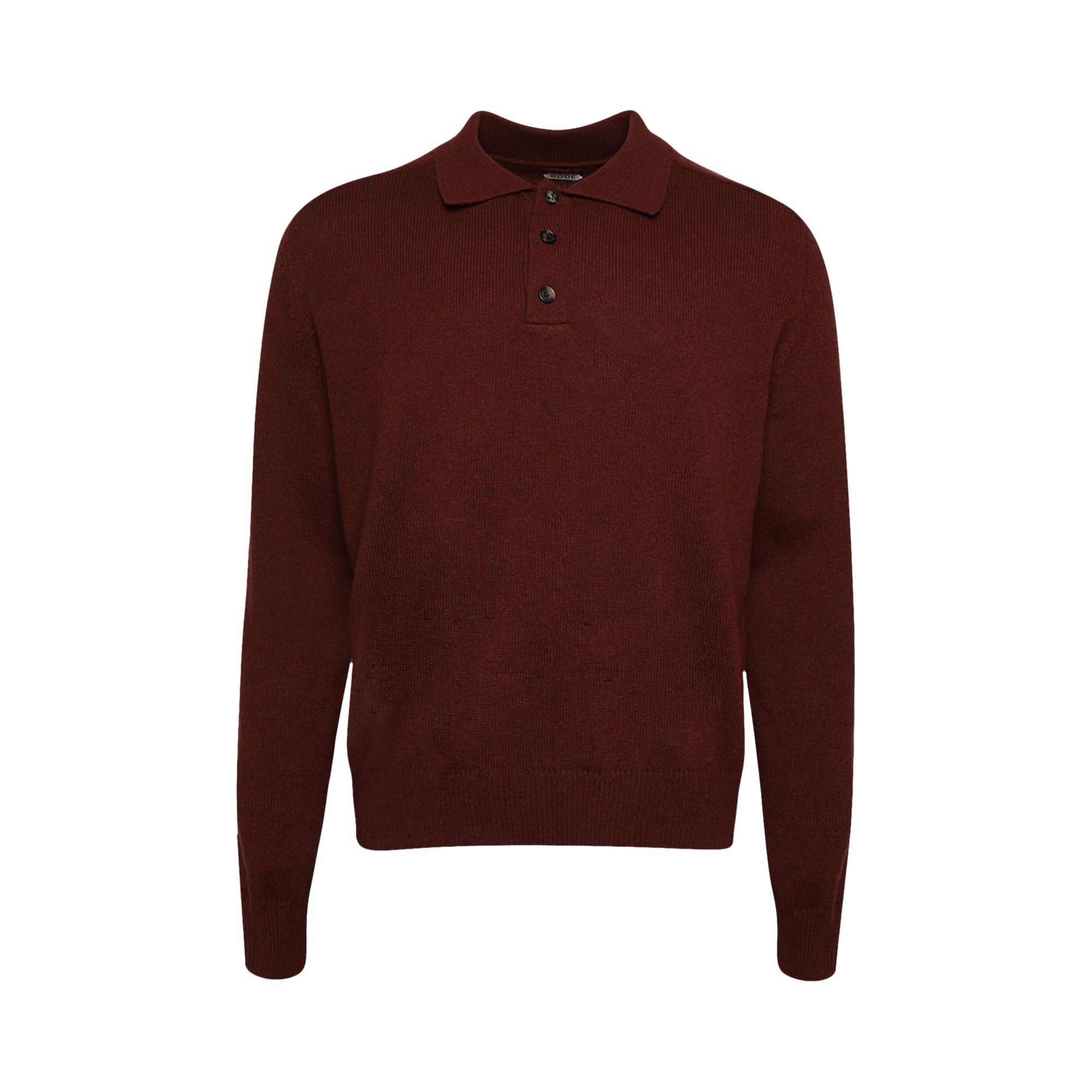 Pre-owned Bode Cashmere Polo 'warm Brown' | Men's Size Xxl