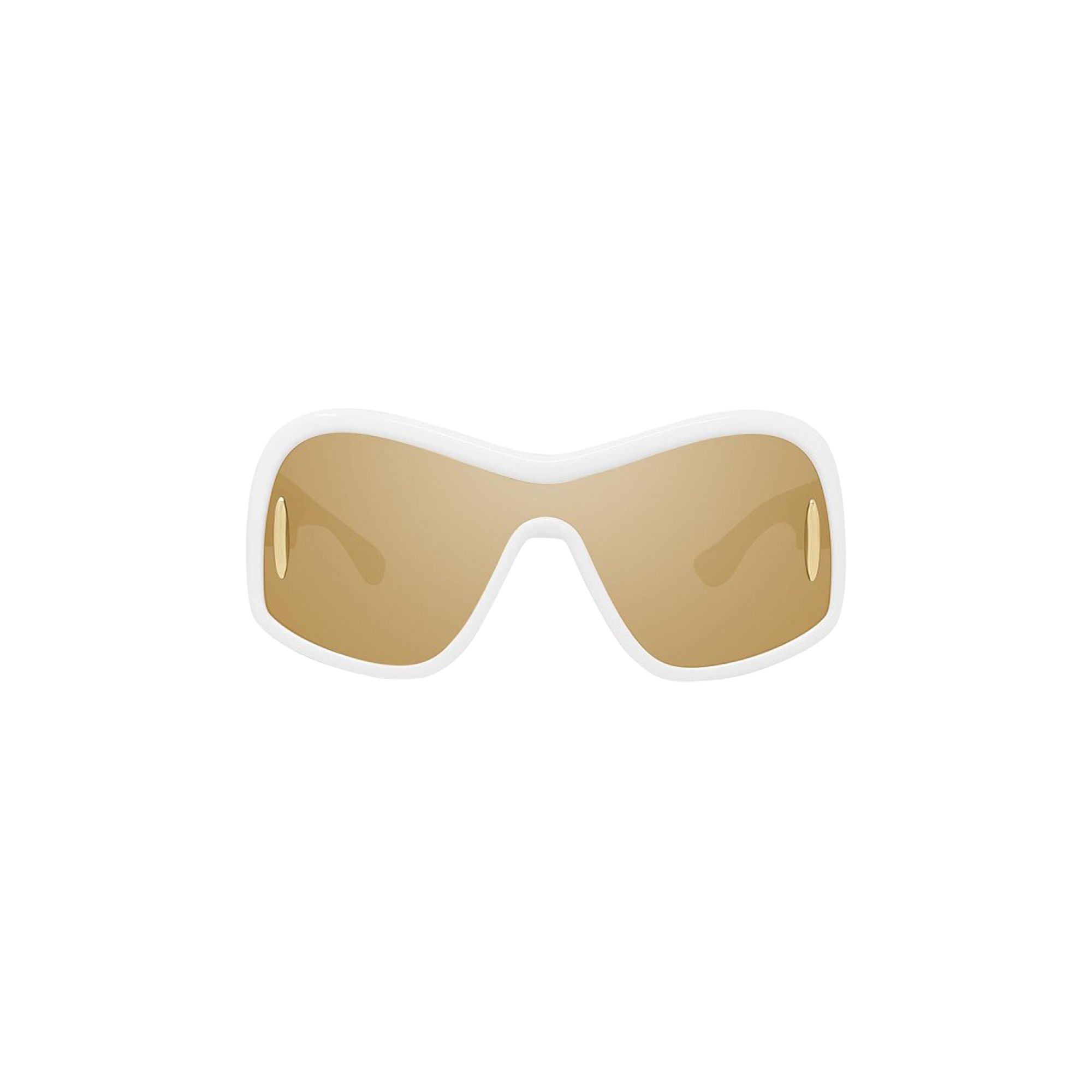 Loewe Square Mask Sunglasses 'Ivory/Brown' | White | Women's Size Onesize