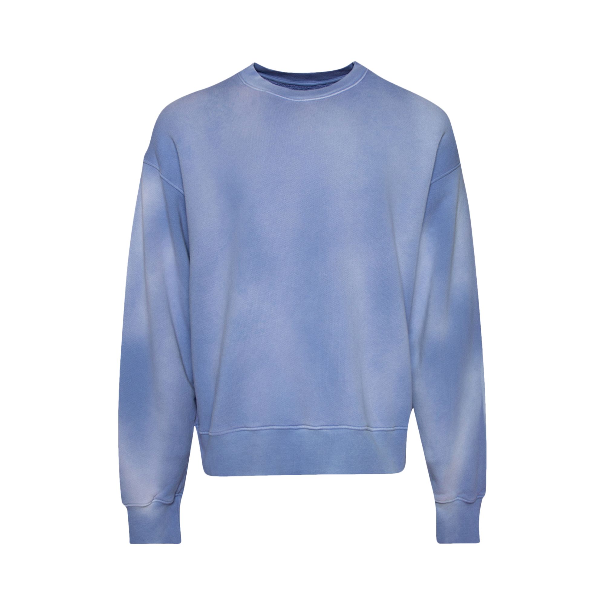 Pre-owned Nahmias Plain Crewneck 'sunfade Ocean' | Blue | Men's Size Xl