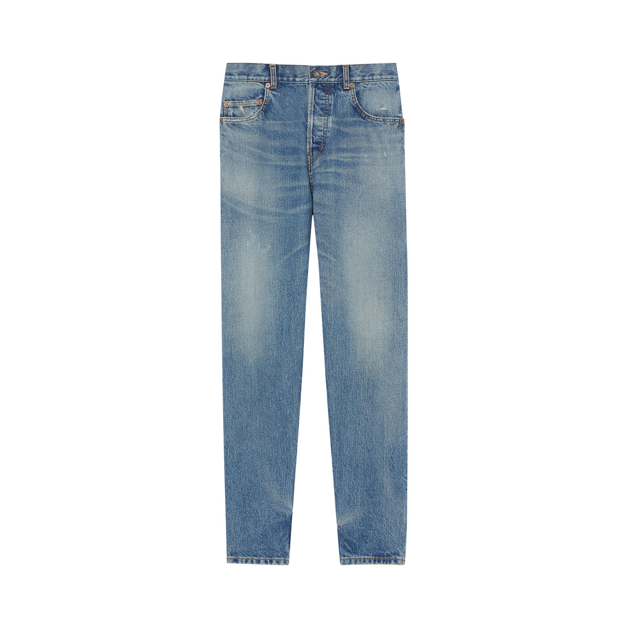 Pre-owned Saint Laurent Vanessa Jeans 'charlotte Blue'