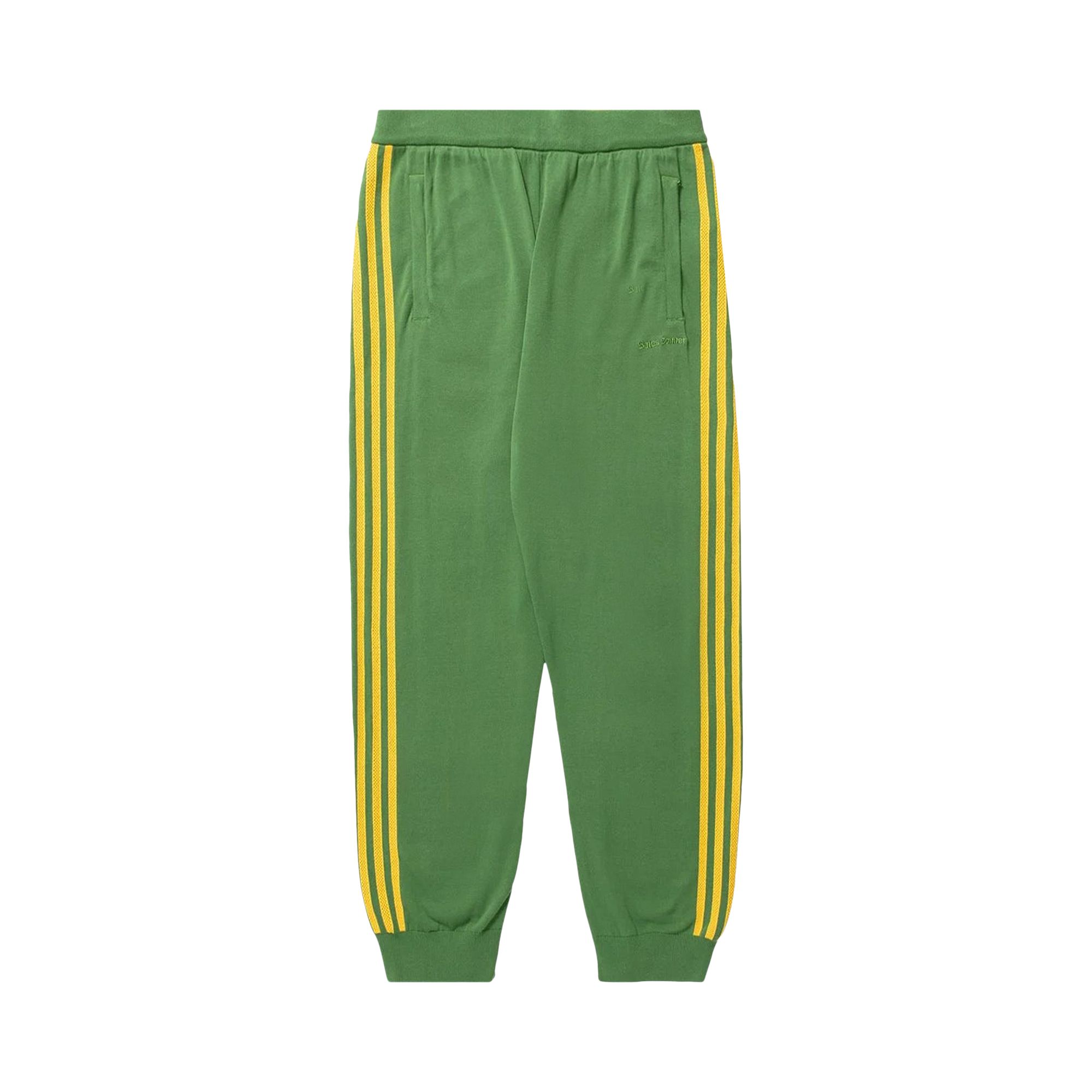 adidas x Wales Bonner New Knit Track Pants 'Gold/Green' | Multi-Color | Men's Size M