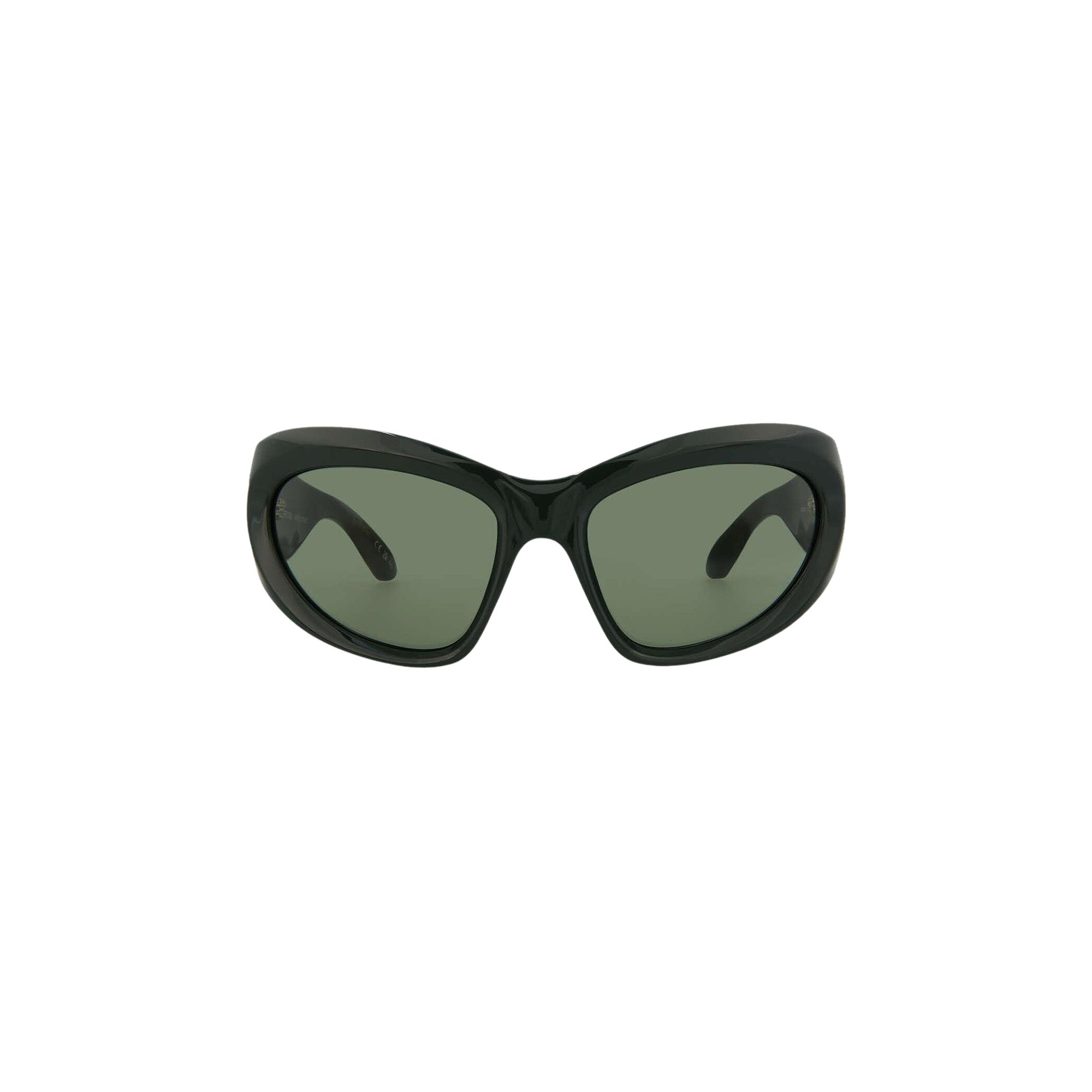 Balenciaga Wrap Around Sunglasses 'Green' | Women's Size Onesize