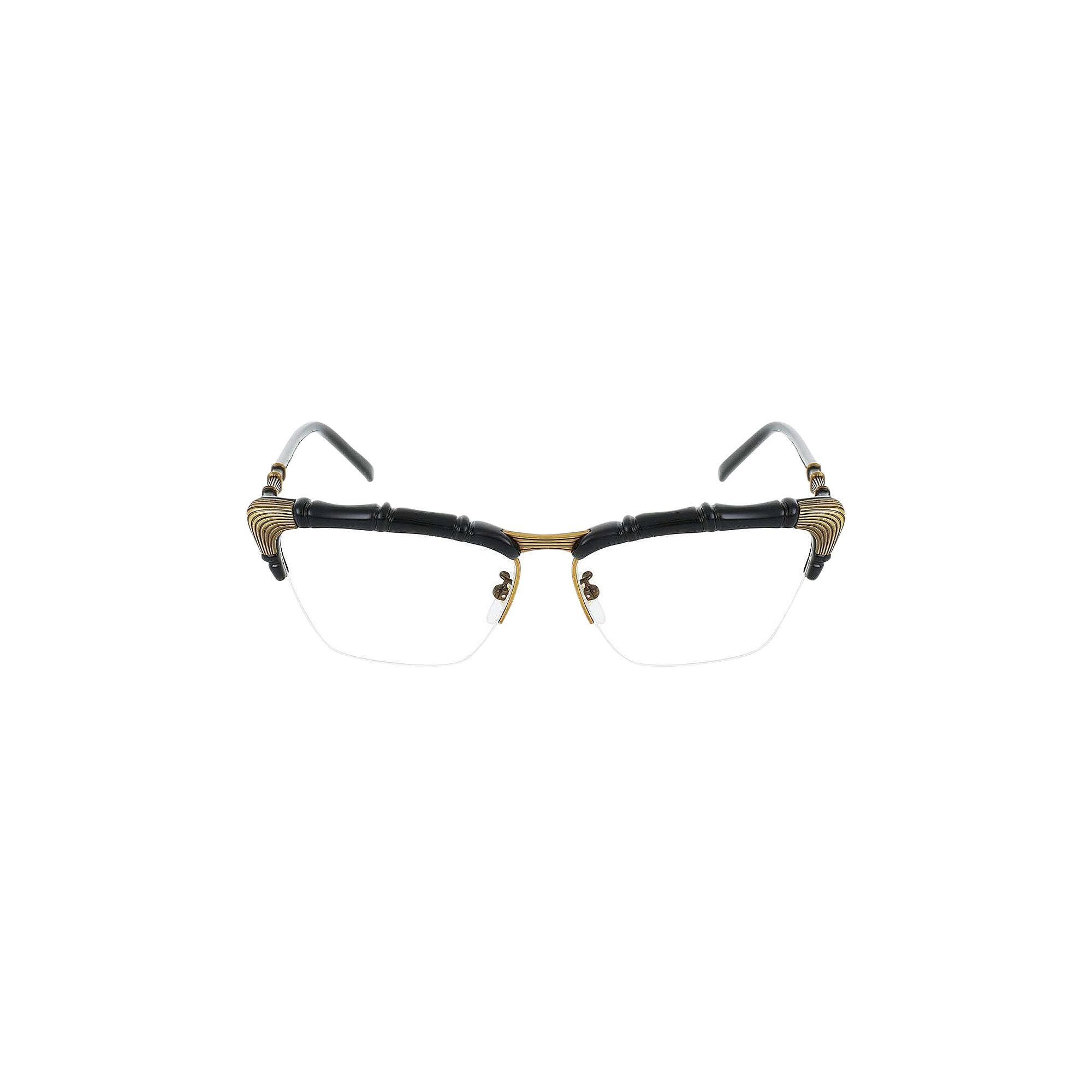 Pre-owned Gucci Semi Rim Cat Eye Sunglasses 'black/transparent' | Women's Size Onesize