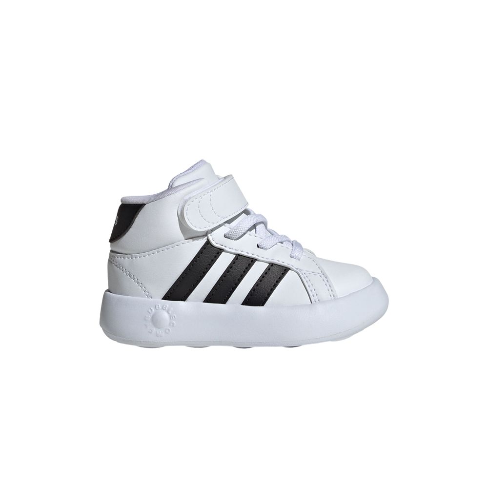 Pre-owned Adidas Originals Adidas Grand Court Mid I 'white Black' | Infant Size 6.5