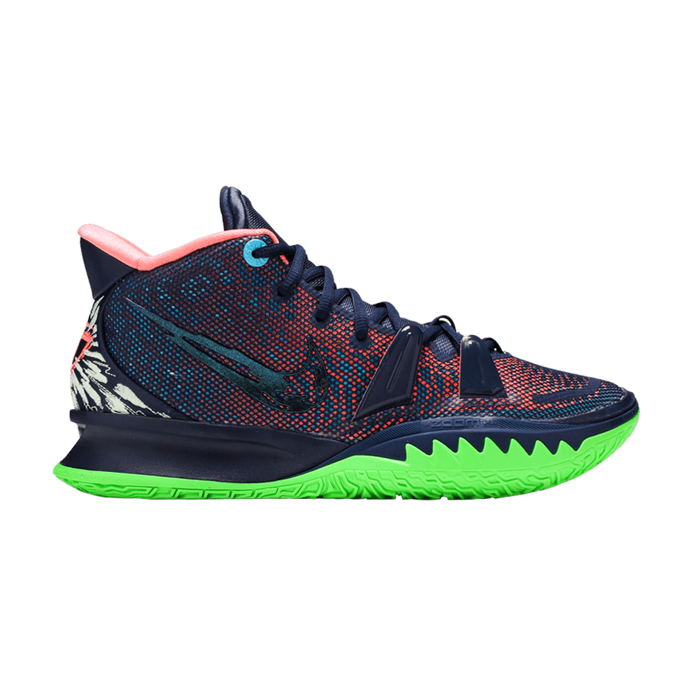 NIKE KYRIE 7 ネイビー/ピンク/グリーン　27.5cm 箱付き Nike kyrie7 ネイビー⁄ピンク⁄グリーン 27cm NIKE KYRIE 7 EP \"1 WORID