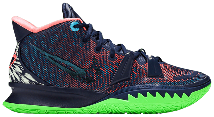 By スポーツ Nike kyrie7 ネイビー/ピンク/グリーン 27cm