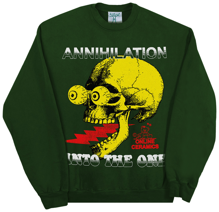 Online Ceramics: Higher Than Heaven Crewneck (Navy) | DSML E