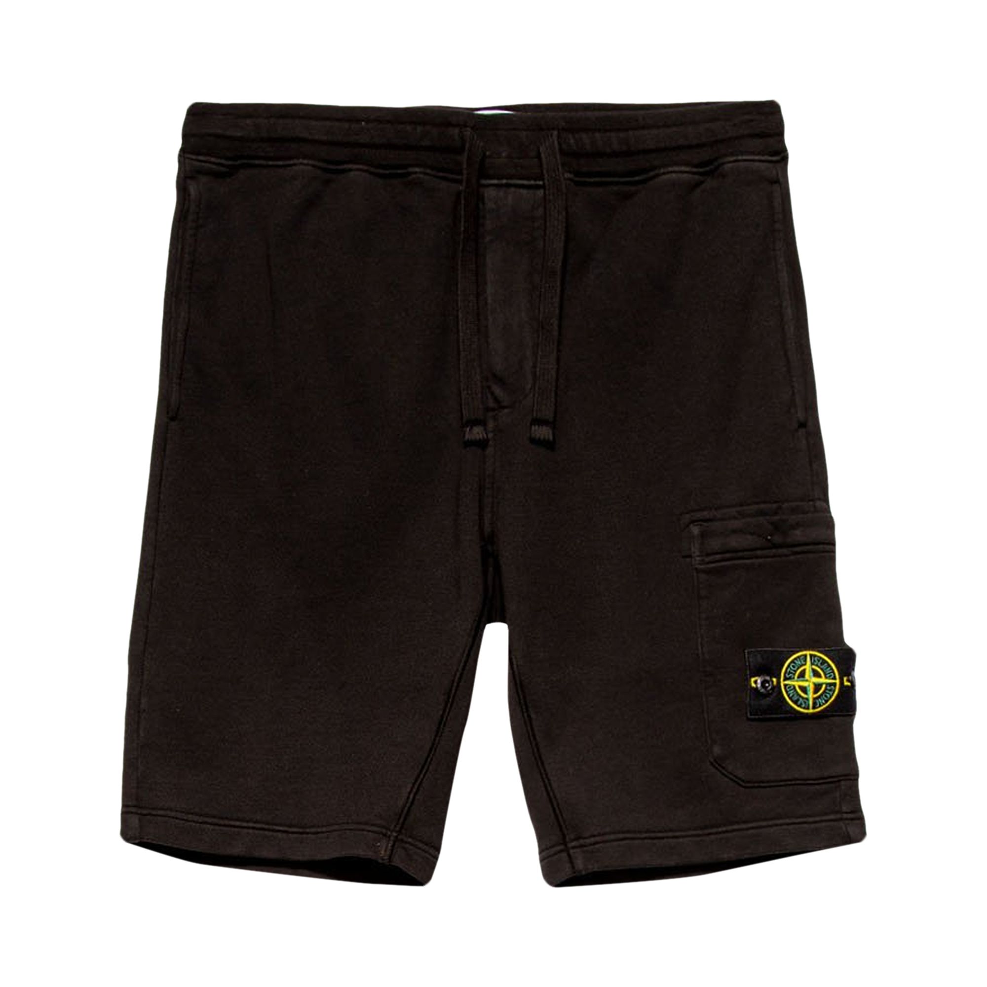 Pre-owned Stone Island Logo Patch Shorts 'black' | Men's Size L