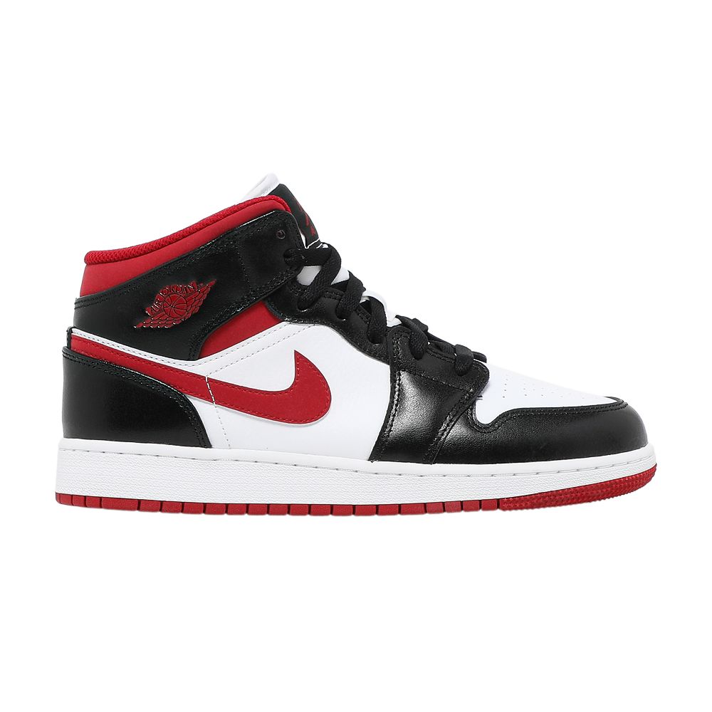 Air Jordan 1 Mid GS 'Black Gym Red' | White | Kid's Size 6