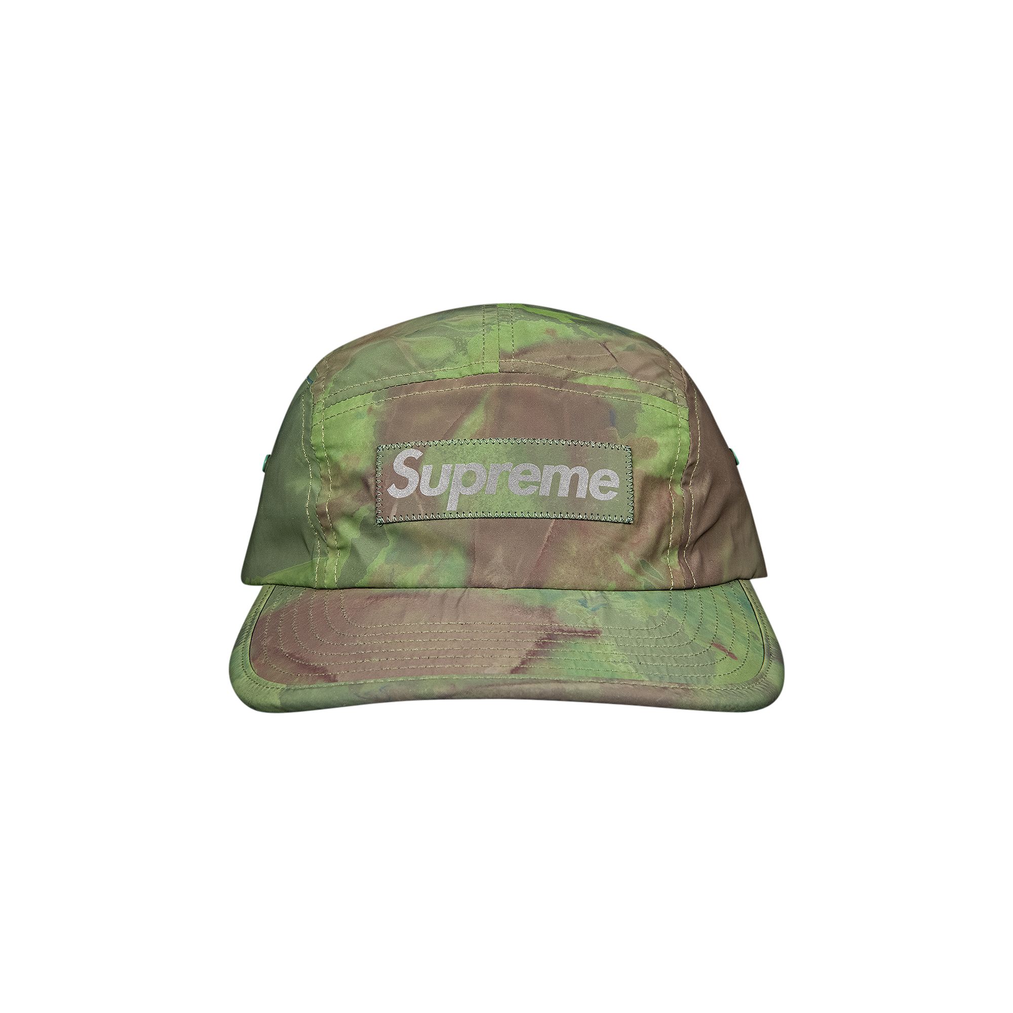 Pre-owned Supreme Reflective Dyed Camp Cap 'green' | Men's Size Onesize