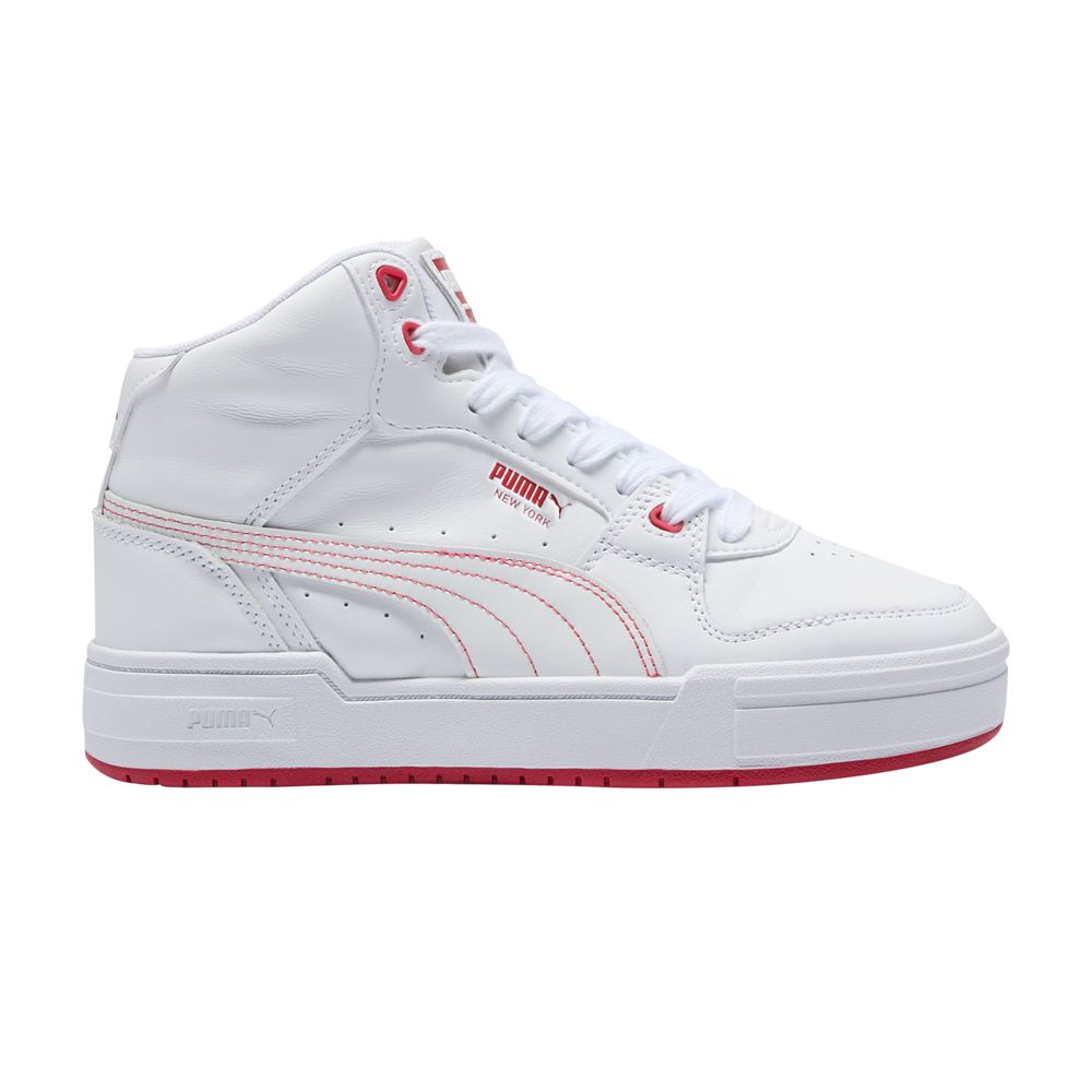 Pre-owned Puma Wmns Ca Pro Mid 'nyc - Running Laps' In White